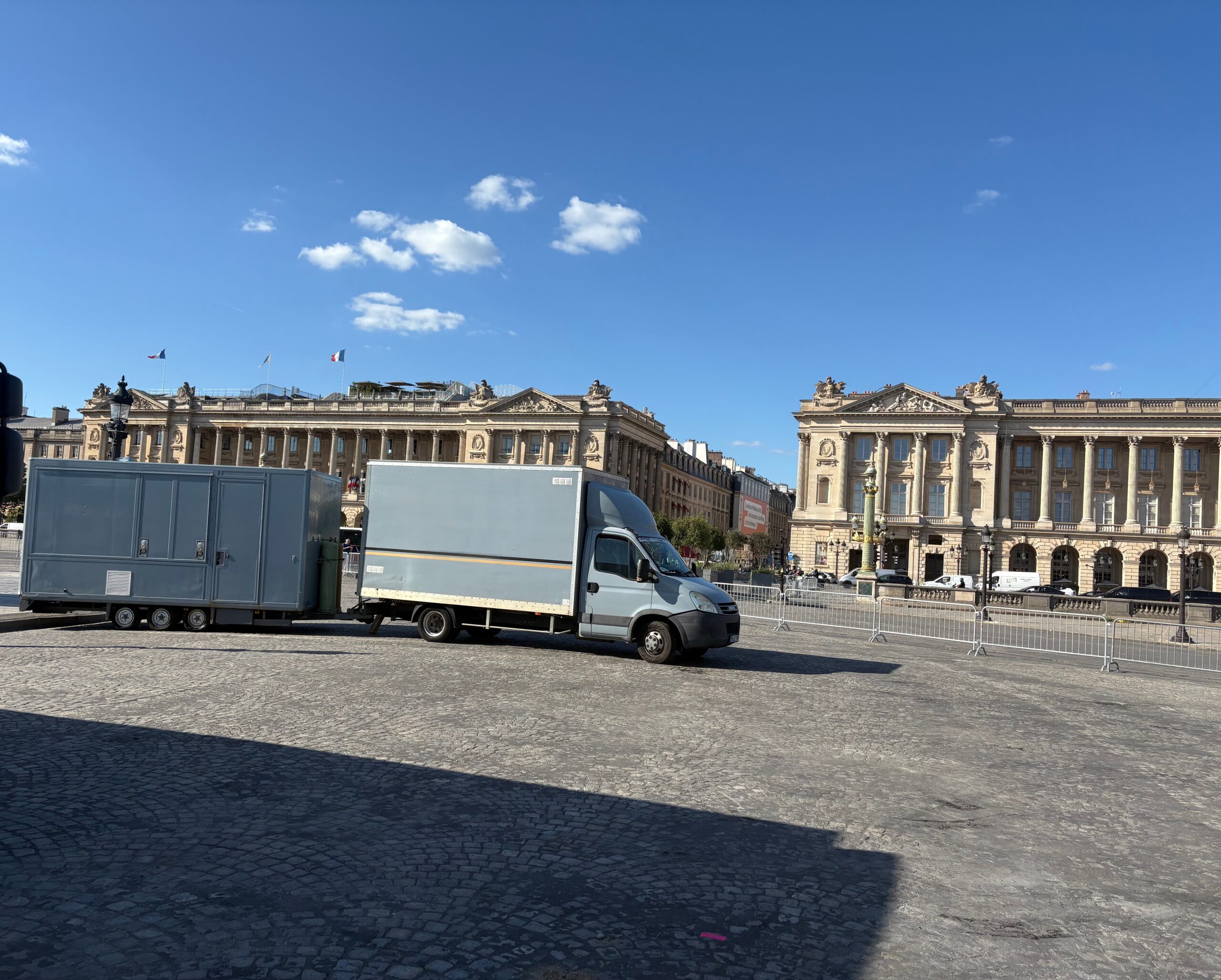 Fourgon logistique équipé pour catering événementiel